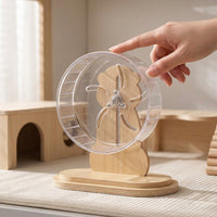 Hamster Wheel and Running Wheel for Hamster Exercise, Wheel for Hamster with Slatted Surface, Quiet Hamster Running Tool for Habitat Cage Mount