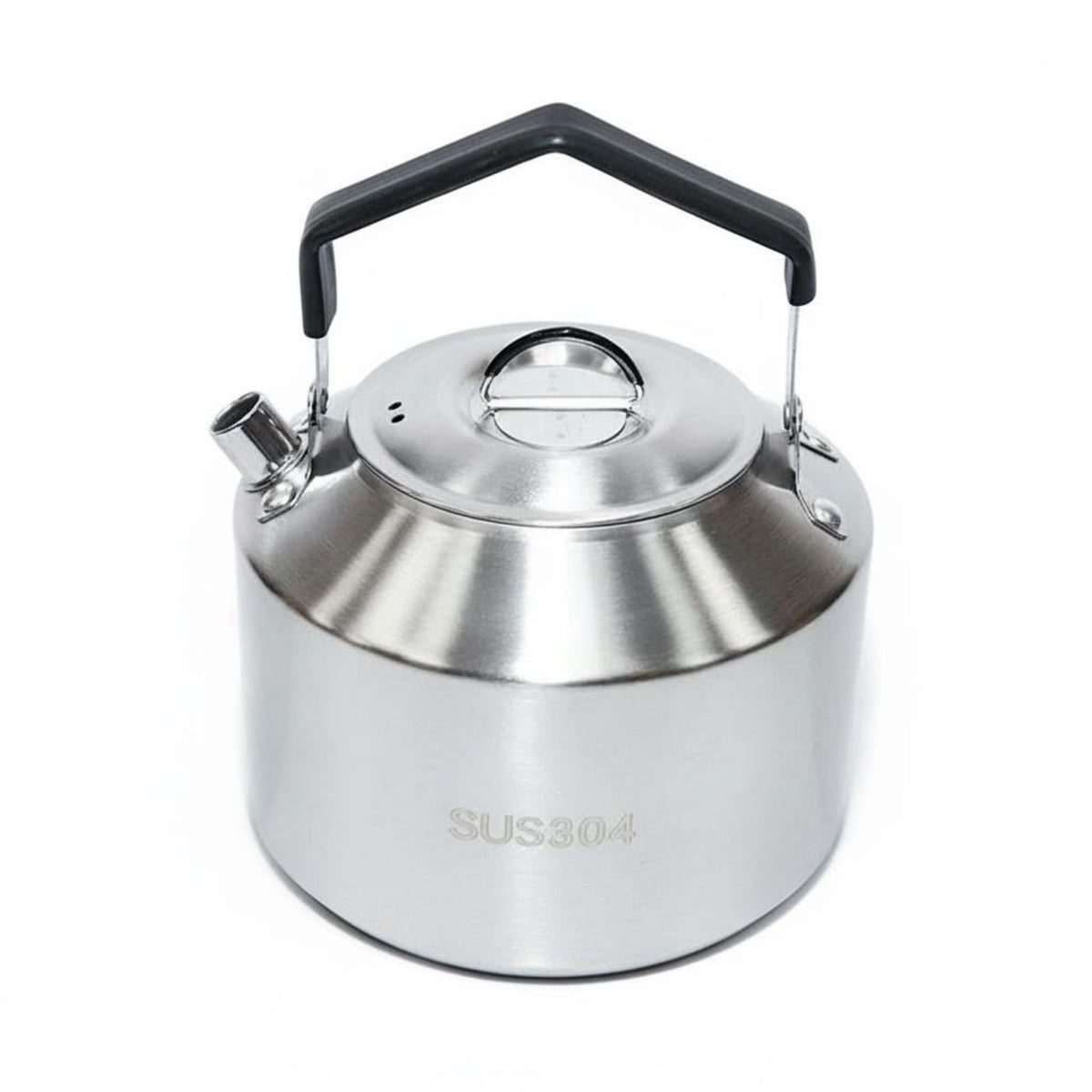 Portable Camping Kettle Stainless Steel Camping Kettle Anti-Scald Handle Portable Campfire Teapot for Campers, Hikers