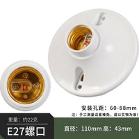 Ceiling Light with Ceiling Rose for Pendant Light, E27 Lamp Holder for Living Room, Plastic Bulb Holder with Screw Fixing, 220V Ceiling Mount