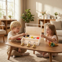 Lock and Key Set with Wooden Box Hands-on Child-Centered Lock Box Wooden Educational Toy Preschool Interactive for Toddlers