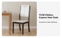 Modern Minimalist Design Upholstered Wooden Chair Sturdy Wood Legs Tufted Backrest Chair High-Density Foam Cushion Dining Furniture Ergonomic Design for Restaurant Owners, Hotel Managers, Interior Designers, Kitchen, Cafe, Living Room, Reading Nook