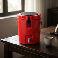 Commercial 8L Insulated Beverage Dispenser with Faucet for Milk Tea Shops Outdoor Picnics Cold Storage