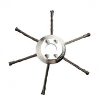 Central Mounting Hole Metal Wire Undesired Growth Cutter Head Silver-Colored Circular Grass Cutter Attachment