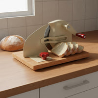 Even Slices Hand Crank Bread Cutter Easy to Use Manual Bread Cutter Stainless Steel Blade for Bakery, Cafe