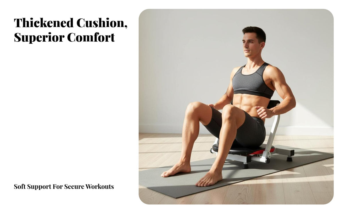 Sit-up Assistant Device Multi-Functional Sit up Machine Compact Design Spring Assisted Core for Adults, Women, Home Gym, Indoor, Living Room