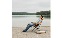 Folding Camp Chair Portable High-Back Chair with Armrests Lightweight Furniture for Campers, Anglers, Camping, Fishing, Beach