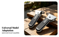 2 Pieces Electric Scooter Passenger Footrest Anti-Slip Rubber Pad Rear Seat Foot Pedals Foldable Rear Foot Pegs