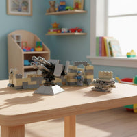 Customizable Layout MOC Scenery Module Modular Fortress Wall Set Building Block Base Kit for Hobbyists, Collectors, Adults, Display