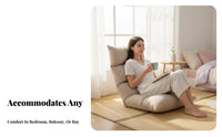 Cute Design Plush Flower pillow spine Support Lazy Sofa Soft & Comfortable Floor Chair High-Elasticity Filling for Young Women, indoor enthusiasts, Bay casement, Bedroom, perusing corner, Living Room