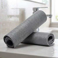 Non-streak Cleaning Cloths Microfibre Cloth, 30x30cm Microfibre Cloth for Glass and Mirrors, Gray Low-Lint Cleaning Cloths for Automotive Use