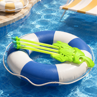 Water Sprayer Pistol Pump Gun, Large Water Gun with High Capacity, Durable for Garden Party & Beach, Deep Blue/Orange/Yellow
