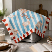 Korean-Style Dopamine Dust Cover for Home Appliances, Microwave Oven Oil-Proof Cloth, All-Season