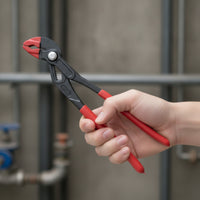 Quick-Adjust Pipe Pliers with Curved Gripping Surfaces Non-Slip Adjustable Pliers with Dipped Handles Ergonomic Compact for Mechanics, Workshops