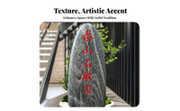 Spiritual Protection Shi Gan Dang Tablet Weather-Resistant Outdoor Ornament Hand-Carved Yard Sculpture for Feng Shui Believers, Garden Enthour Companyiasts, Bour Companyiness Owners, Courtyard, Hoour Companye Entrance