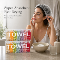 Disposable Super Absorbent Quick Dry Hair Towel Turban for Travel and Bath
