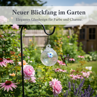 Hanging Hummingbird Feeder with Colorful Glass Wind Chime for Outdoor Garden