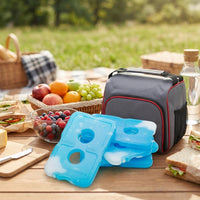 Ice Pack for Food and Cool Box Use, 48 Piece PE Material Lunch Bags Insert, Hollow Design Lunchbox Ice Pack, Small Ice Packs for Lunch Boxes