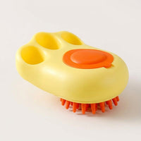 Cat Brush for Dog Grooming and Cat Bath, 4-Pack Soft Silicone Cleaning Brush, Paw Print Design Cat Grooming Brush