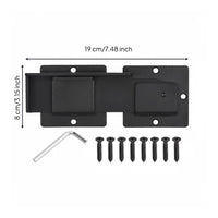 Thickened Steel Heavy Duty Slide Bolt Padlock Compatible Padlockable Security Latch Adjustable Tension Surface Mount Gate Bolt for Outdoor