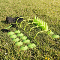 Hurdle Cone Set Footwork Exercises Agility Ladder Set Multi-Athletic Gear for Outdoor