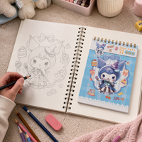 A4 Thickened Top-Bound Sketchbook for Students, Blank Drawing Pad with Aesthetic Design