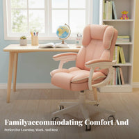 Ergonomic Design Adjustable Swivel Desk Chair Sturdy Construction children's Furniture Easy Assembly Study Seat Reclining Backrest for Students, Teenagers, Teens, Bedroom, Home