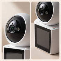 Desktop Visual Communication Device with Monitor Single-Key Visual Communication Device Camera Distant Door Phone for Elderly
