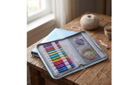Flexible Interchangeable Knitting Needle Set Portable Interchangeable Circular Knitting Compact Craft Supplies Lightweight for Knitters, Crafters