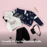 1/4 Scale Doll Outfit Streetwear Design BJD Doll Outfit Layered Look BJD Jacket Set