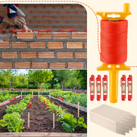 Bricklayer Line Kit High-Visibility Masonry Line Kit Knot-Resistant Tools for Masons, Builders, Bricklaying, Construction Sites, Gardens