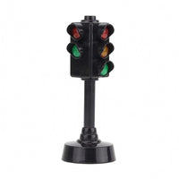 Lighted Freestanding Traffic Light Toy Plastic Learning Playset Hand-Eye Coordination for Children