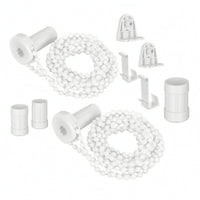 2 Pieces Replacement Roller Blind Clutch with Bead Chain Easy to Install Roller Blind Mechanism with Chain Thickened Hardware Slimline for Renters
