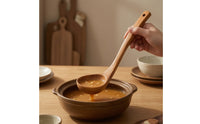 Wooden Soup Ladle Large-Capacity Soup Ladle Wood Grain Spoons for Home Cooks, Chefs, Kitchen, Restaurant, Cafeteria