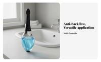 Anti-Backflow Design Automatic Anal Cleaner 3-Speed Water Flow Electric Enema Bulb Unitary-Button Operation Rechargeable Douche Beginner Friendly for Adults, Women, Beginners