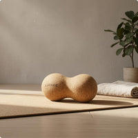 Freestanding Cork Massage Tool Textured Solid Cork Massage Tool Rigid Uncoated Finish