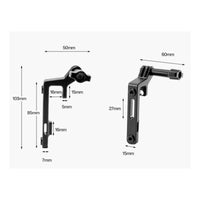 Multi-Use Handlebar Mounting Bracket Bike Handlebar Bracket Riding Gear Built-in Extension Arm