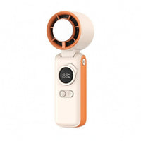 Handheld Folding Fan Rectangular Body Digital Handheld Fan Standing Base Personal Cooling