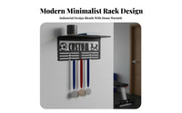 Medal Hanger Large Capacity Medal Rack Wall Mounted Award Hanger for Athletes, Runners, Office