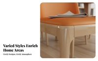 Upholstered Wooden Chair Solid Wood Frame Keyhole Back Dining Chair Unique Rear Design Household Furniture for Adults, Kitchen, Hotel, Living Room