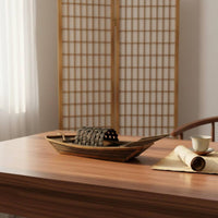 Traditional Chinese Boat Model Display Decoration Covered Boat Model Giftable