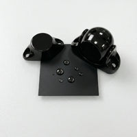 Door Stop Black Coated Door Stopper Rustproof for Rv, Cabins