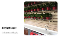 Railing Planter storage areaSaving floral Pot Stand Easy Installation for casement