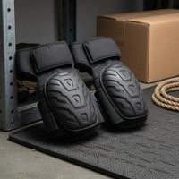 Impact Protection Hard Shell Knee Pads Ridged Surface Padded Knee Protectors for Riding