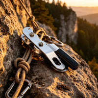 Climbing Descender Fall Protection Descender with Self-Locking Mechanism High-Strength Rappel Equipment for Climbers