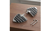 2 Pieces Wear-Resistant Custom Motorcycle Foot Pedal Aluminum Alloy Anti-Slip Foot Pedal CNC Cut Footrest Easy Installation