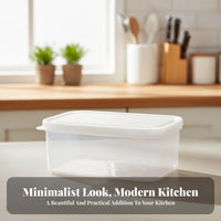 Stackable Design no costzer Compartment Box Airtight closure 4-Compartment Food Tray Reusable Refrigerator Organizer Transparent container for Home Cooks, Parents, Kitchen, Pantry, lunch container