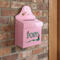 Wall-Mounted Mailbox with Lid Vintage Metal Mailbox with Hinged Lid Easy to Accessible Post Box for Homeowners, Porch