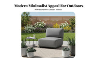 Waterresistant 4-Piece Woven Sofa set sun-resistant Outdoor Furnishing Water-Resistant Patio Set All-Weather for Hotel Owners, Entertainers, Garden, Terrace, rearyard, waterside