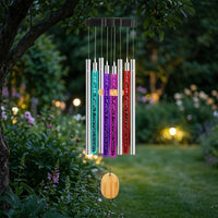 Solar Wind Chime for Outdoor, 750mm Color-Changing Wind Chime for Garden, Waterproof Hanging Decoration for Balcony and Terrace, Atmospheric Lighting