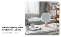 light-emitting diode Light Lighted Makeup Mirror Portable Lighted Vanity Mirror Adjustable Brightness individual wellness Item crystal clear for Students, Women, female individuals, Dorm Room, Dressing Table, Bedroom, Bathroom